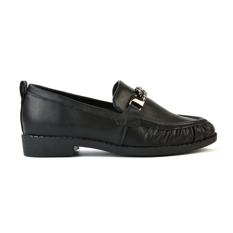 Black Synthetic Leather UK 6 | EU 39 | US 8 | XY London