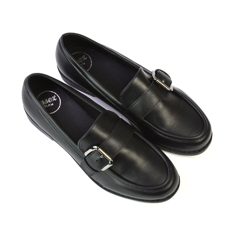 Black Synthetic Leather UK 6 | EU 39 | US 8 | XY London