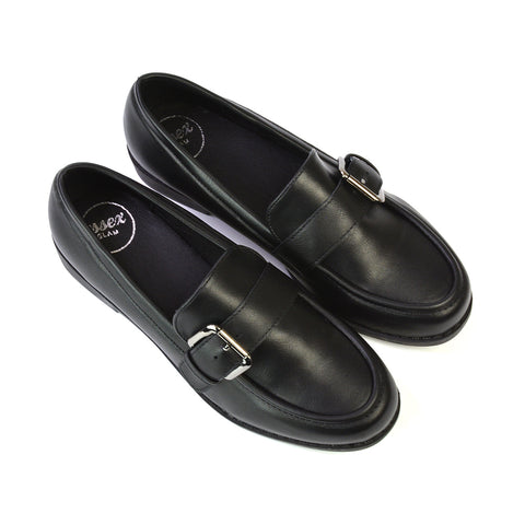 Black Synthetic Leather UK 6 | EU 39 | US 8 | XY London
