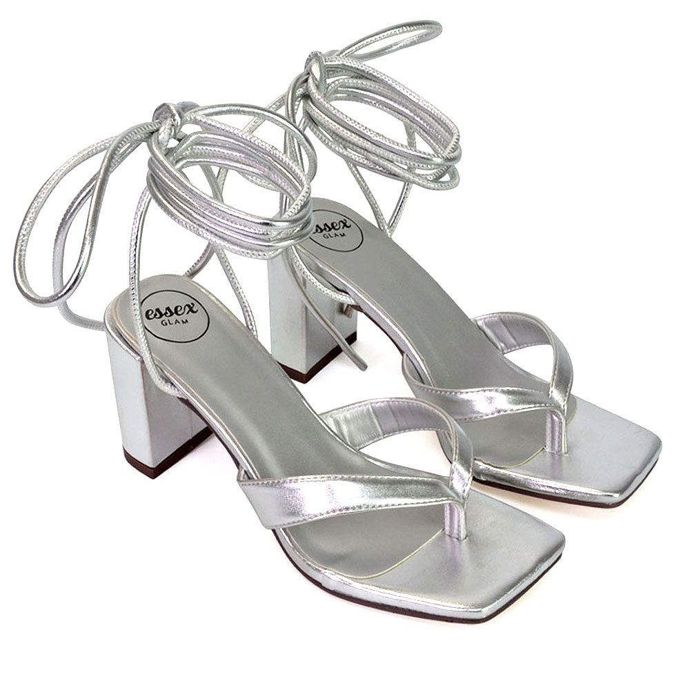 Kiko Lace Up Silver UK EU 39 US - Main Image