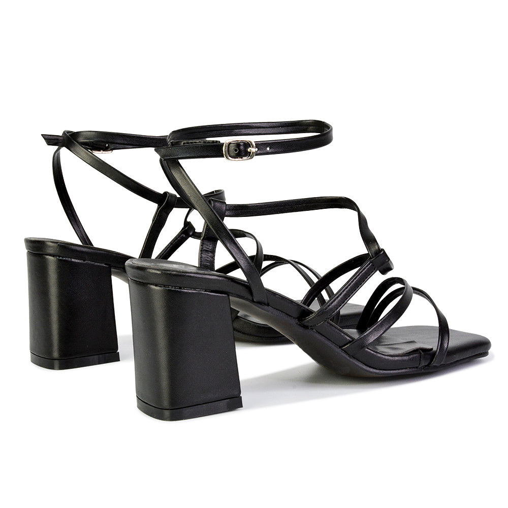 White | XY London | white heels,white high heels,white block heels,white mid heels,white strappy heels