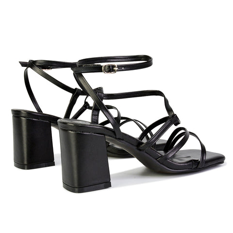 White | XY London | white heels,white high heels,white block heels,white mid heels,white strappy heels
