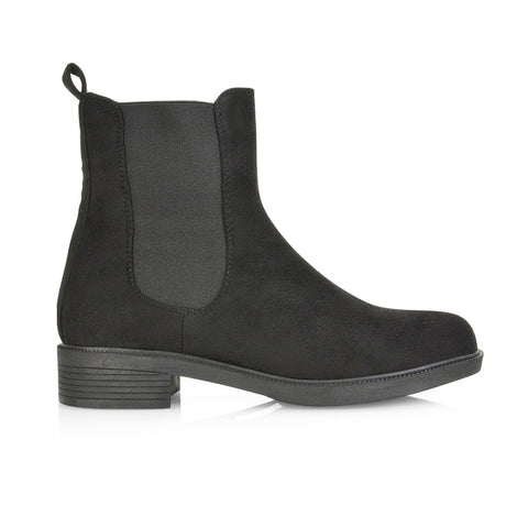 Black Faux Suede UK 6 | EU 39 | US 8 | XY London
