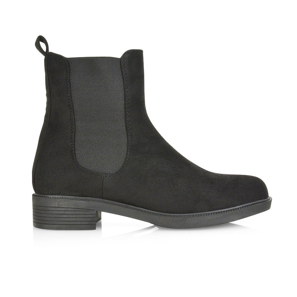 Black Faux Suede UK 3 | EU 36 | US 5 | XY London