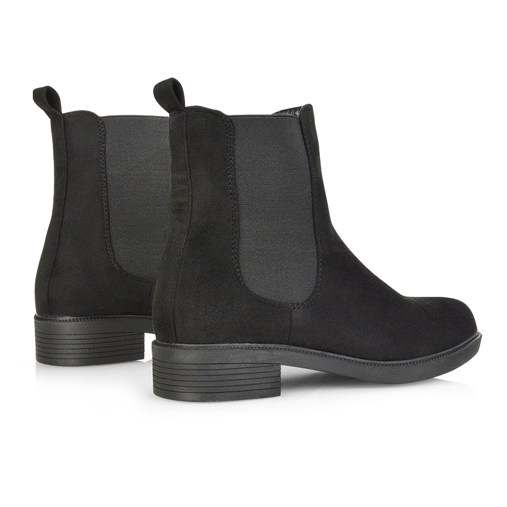 Black Faux Suede UK 6 | EU 39 | US 8 | XY London