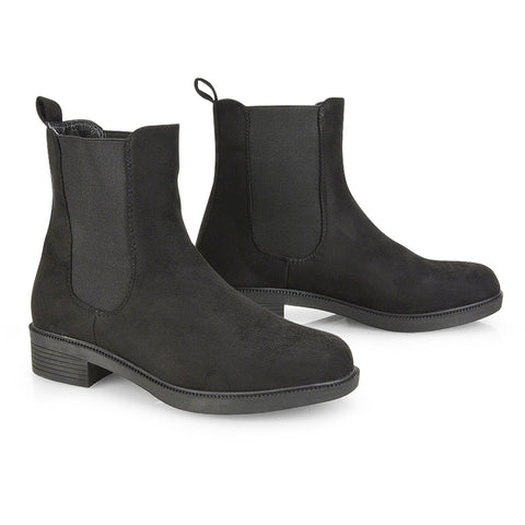 Black Faux Suede UK 4 | EU 37 | US 6 | XY London