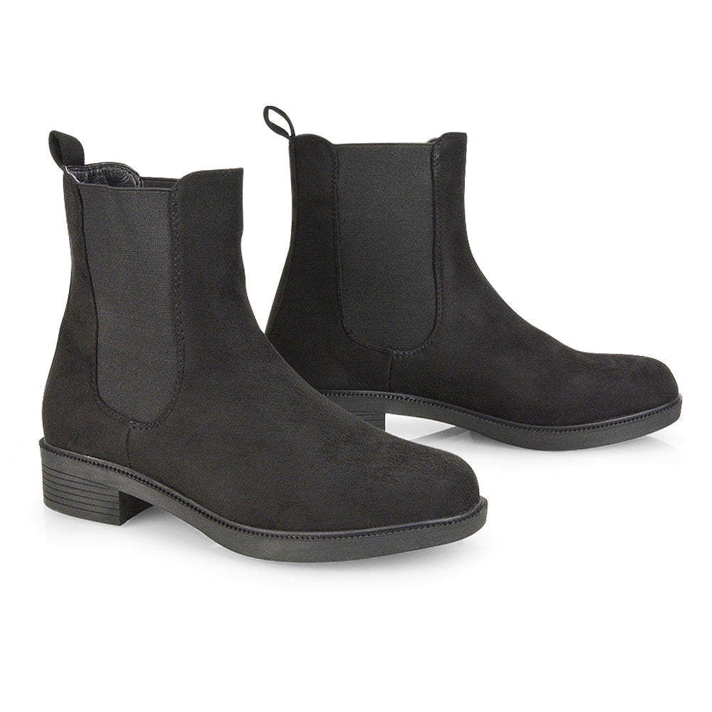 Black Faux Suede UK 6 | EU 39 | US 8 | XY London