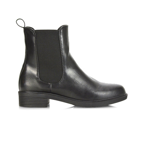 Black Synthetic Leather UK 4 | EU 37 | US 6 | XY London
