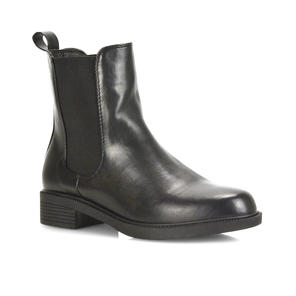 Black Synthetic Leather UK 4 | EU 37 | US 6 | XY London