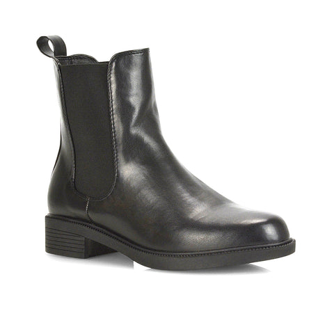 Black Synthetic Leather UK 3 | EU 36 | US 5 | XY London