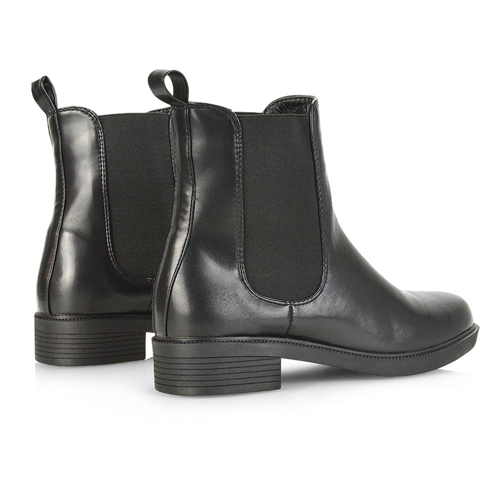 Black Synthetic Leather UK 3 | EU 36 | US 5 | XY London