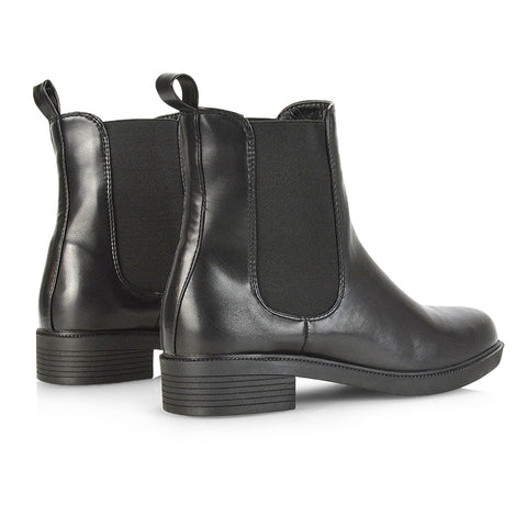 Black Synthetic Leather UK 3 | EU 36 | US 5 | XY London