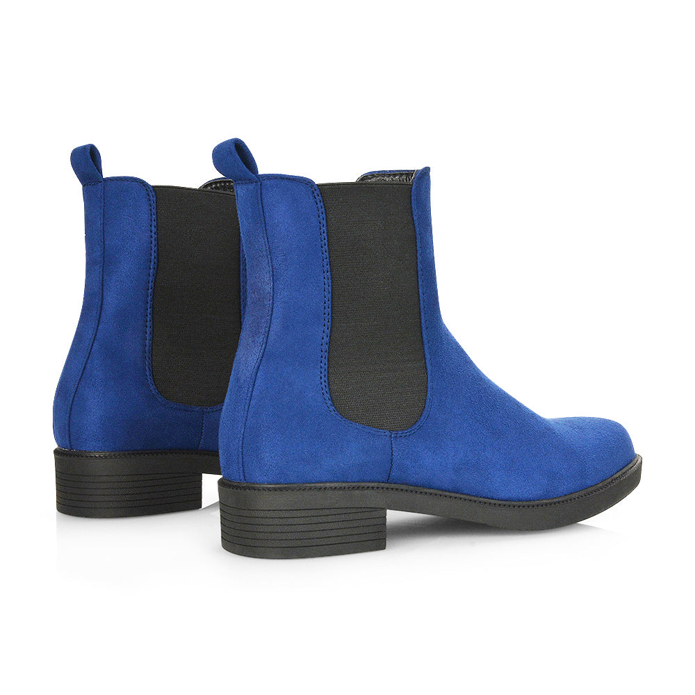 | XY London | elasticated gusset boots,low heel boots,black pu boots,black pu ankle boots