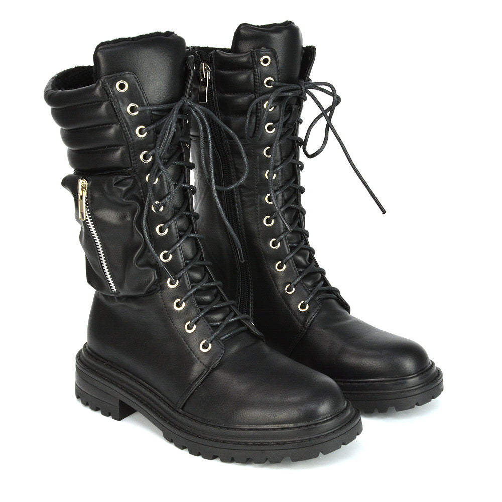 Black Synthetic Leather UK 3 | EU 36 | US 5 | XY London