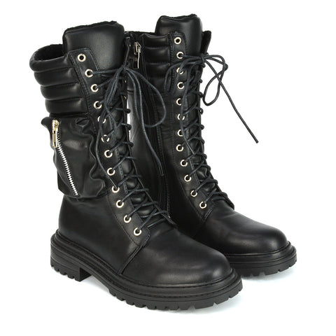 Black Synthetic Leather UK 4 | EU 37 | US 6 | XY London