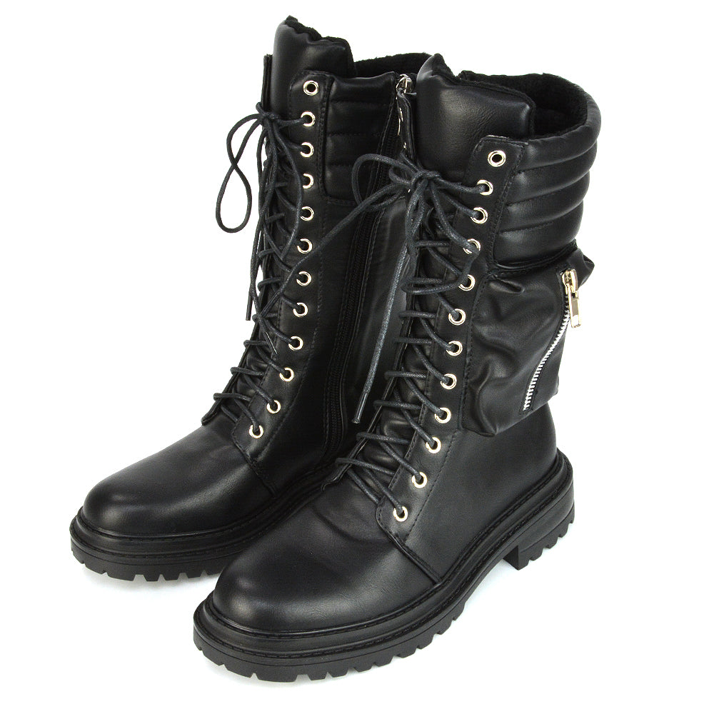 Black Synthetic Leather UK 4 | EU 37 | US 6 | XY London