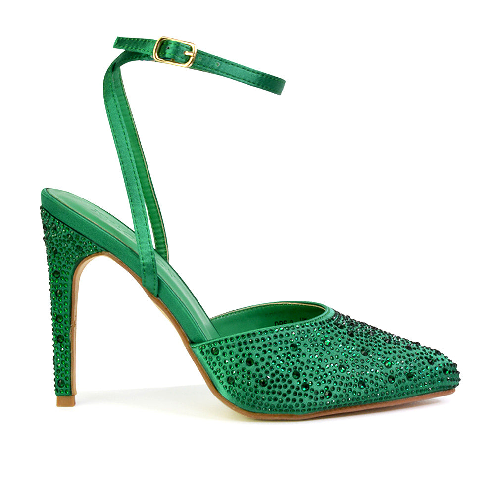 | XY London | green heels,green high heels,green court shoes,green stilettos,green stiletto heels