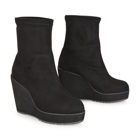 Black Faux Suede UK 6 | EU 39 | US 8 | XY London