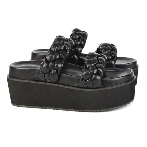 | XY London | Mint Woven Strap Sandals,Mint Flatform Sandals,Mint Flatforms,Mint Wedges