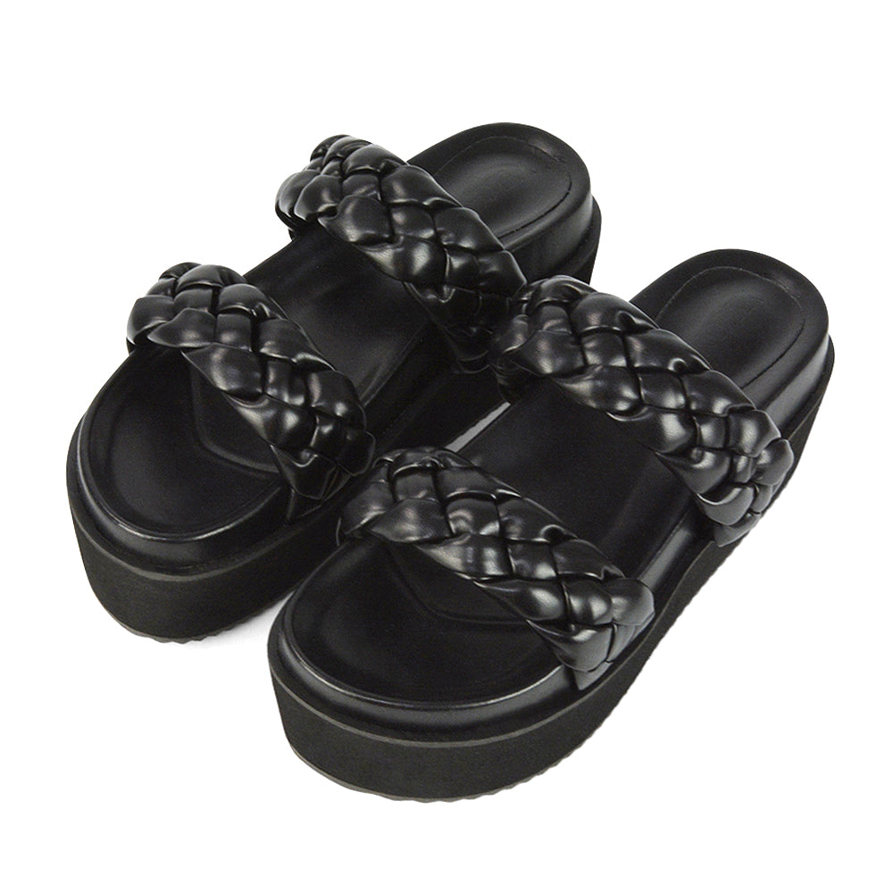 Black Synthetic Leather UK 7 | EU 40 | US 9 | XY London