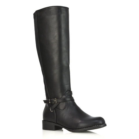 Black Synthetic Leather UK 5 | EU 38 | US 7 | XY London