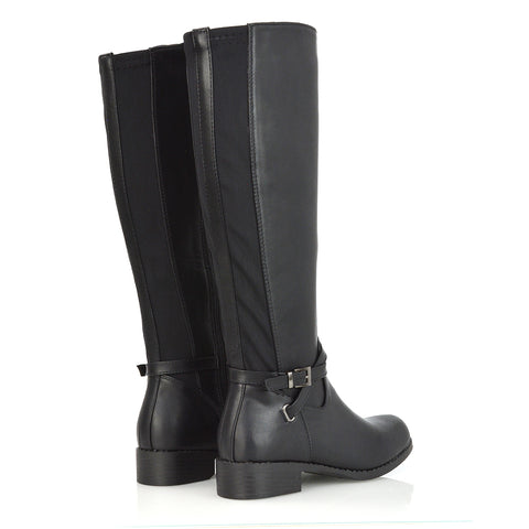 Black Synthetic Leather UK 5 | EU 38 | US 7 | XY London
