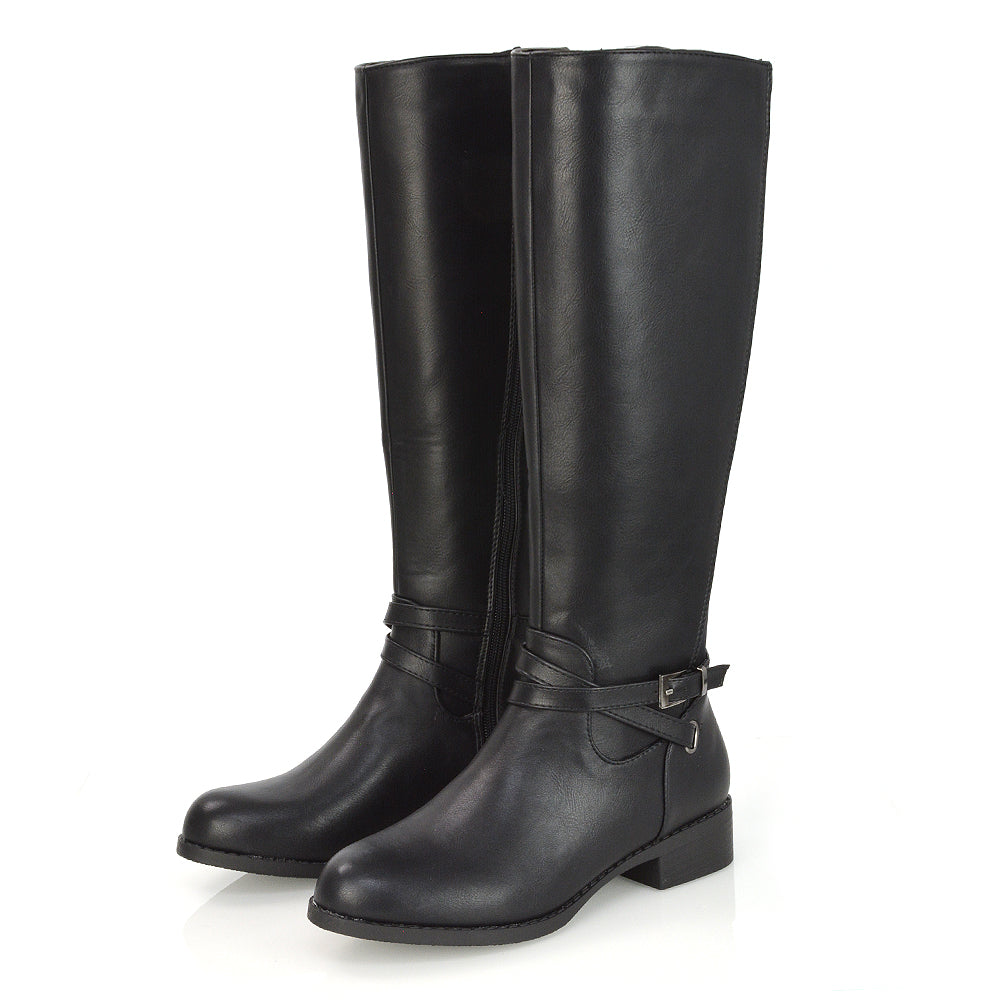 Black Synthetic Leather UK 6 | EU 39 | US 8 | XY London
