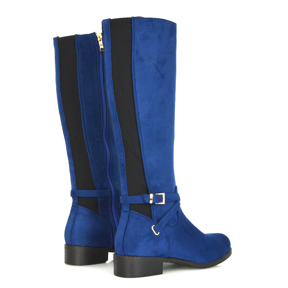 Black Patent | XY London | ,,,Black Riding Boots, Black Knee High Boots, Black Long Boots,