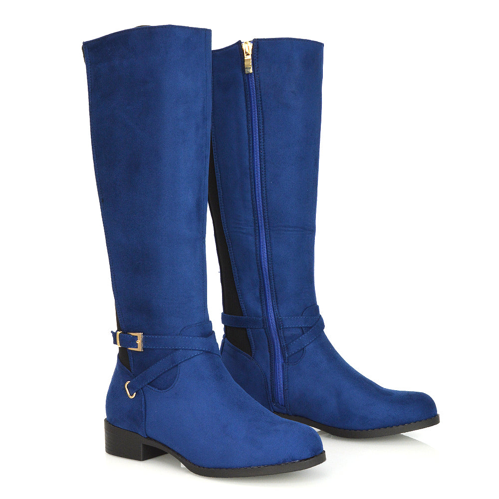 Black Patent | XY London | ,,,Black Riding Boots, Black Knee High Boots, Black Long Boots,