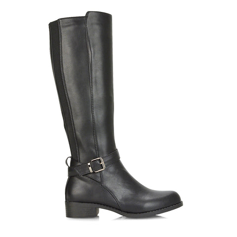 Black Synthetic Leather UK 8 | EU 41 | US 10 | XY London