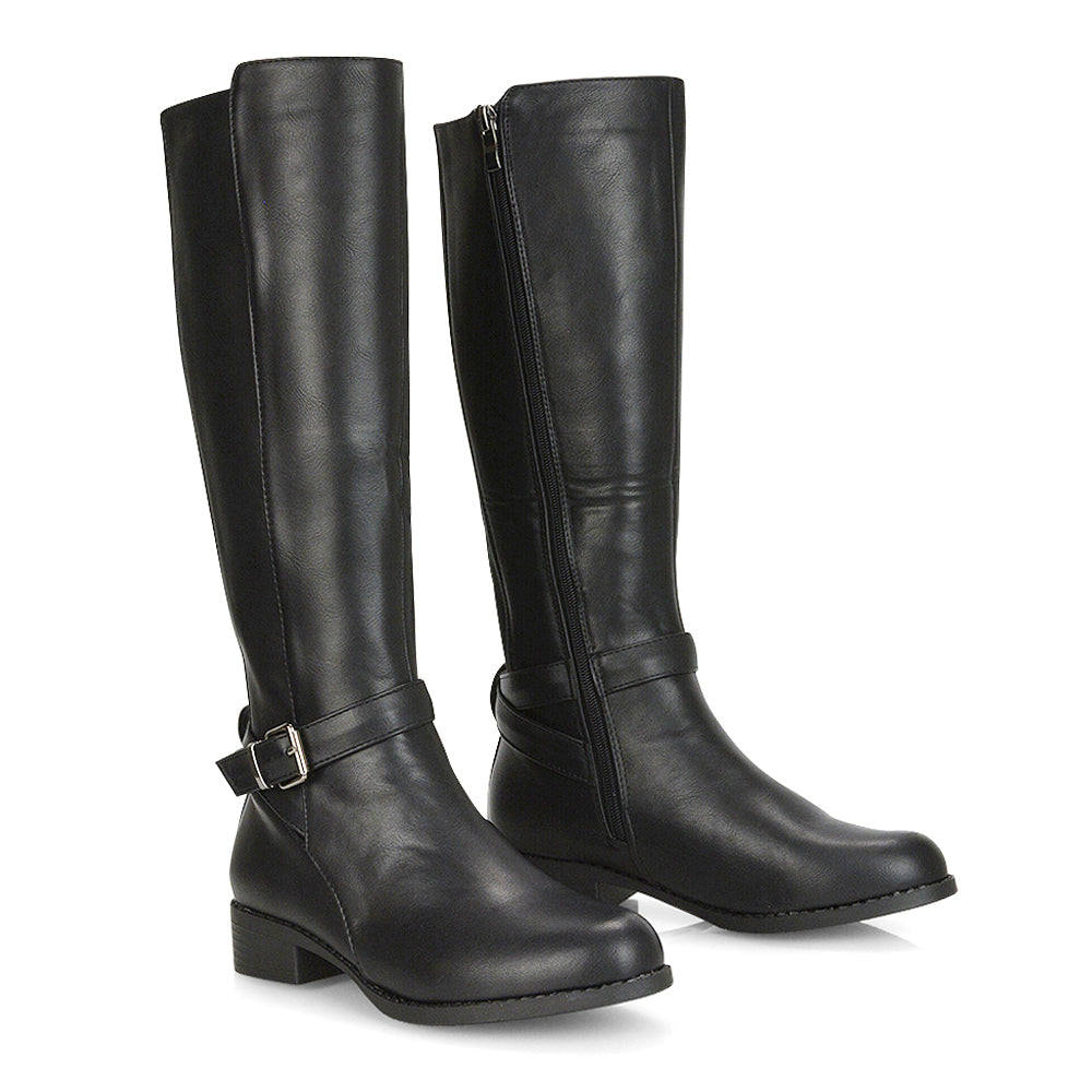 | XY London | chunky biker boots,womens boots online,girls boots,black pu boots,ladies riding boots