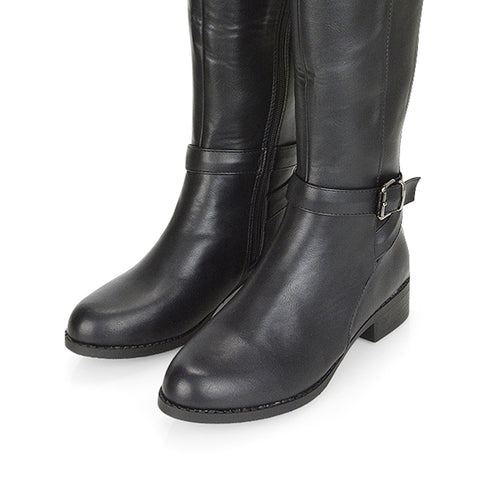 Black Synthetic Leather UK 4 | EU 37 | US 6 | XY London