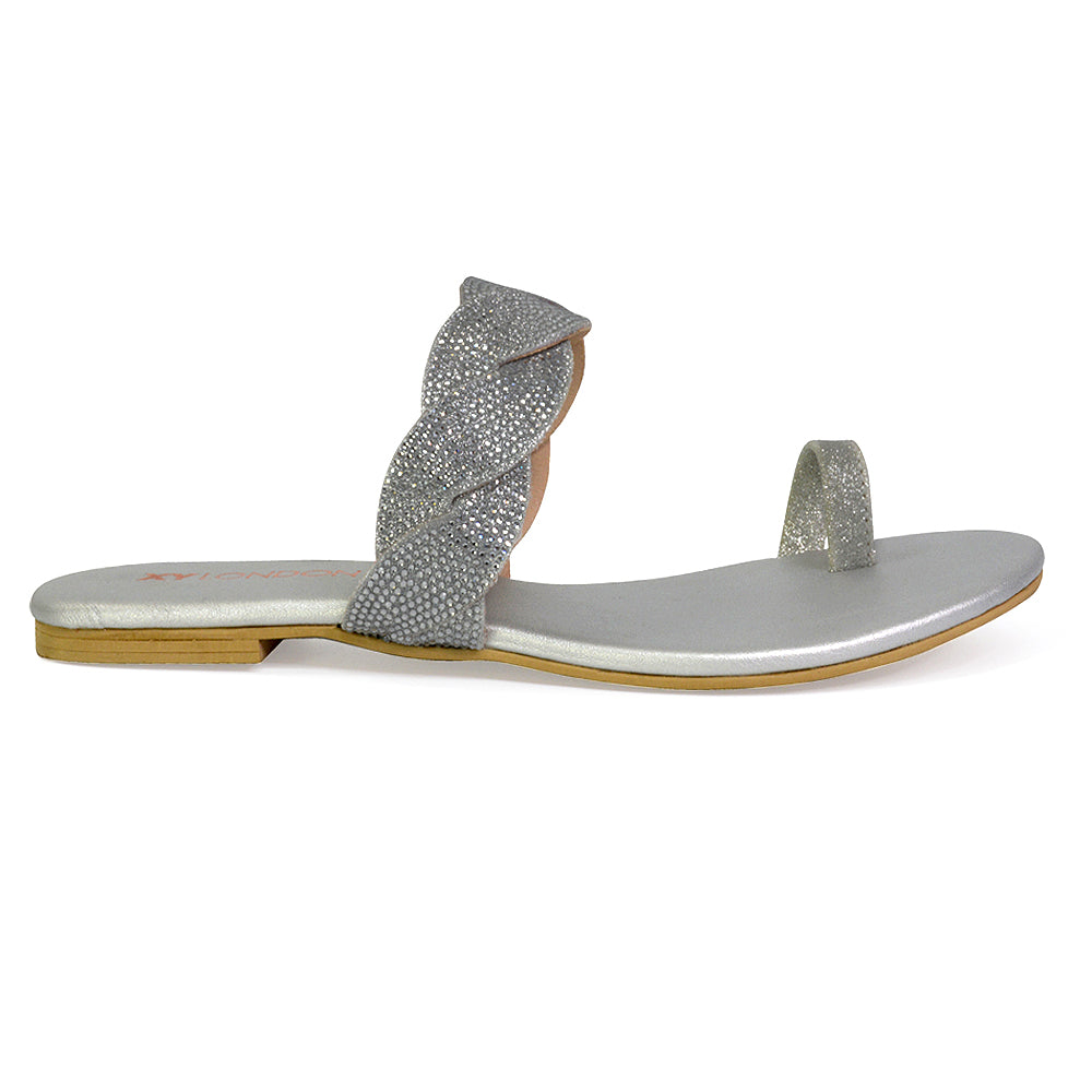 | XY London | black sandals,black sparkly sandals,black toe post sandals,black woven sandals,black diamante sandals