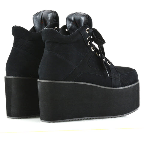 UK 6 | EU 39 | US 8 Black Faux Suede | XY London