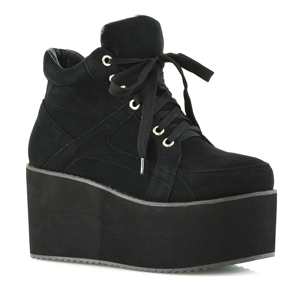 UK 4 | EU 37 | US 6 Black Faux Suede | XY London