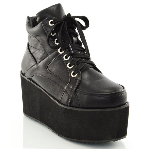UK 5 | EU 38 | US 7 Black Synthetic Leather | XY London