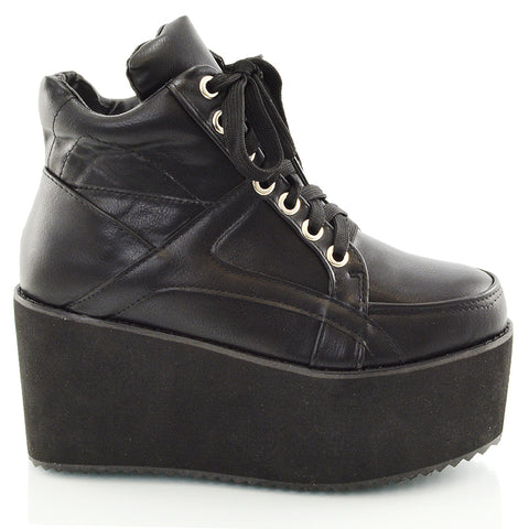 UK 3 | EU 36 | US 5 Black Synthetic Leather | XY London