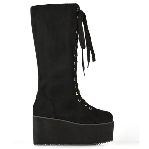 UK 6 | EU 39 | US 8 Black Faux Suede | XY London