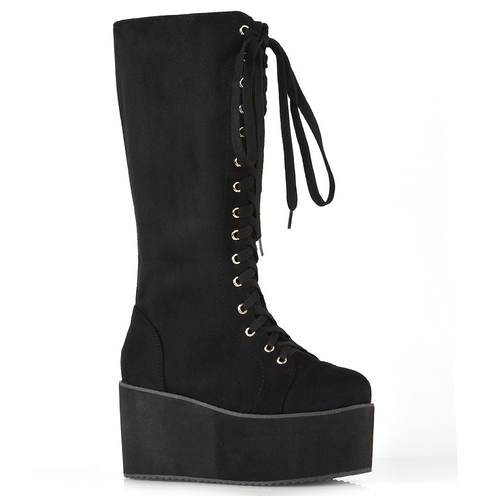 UK 8 | EU 41 | US 10 Black Faux Suede | XY London