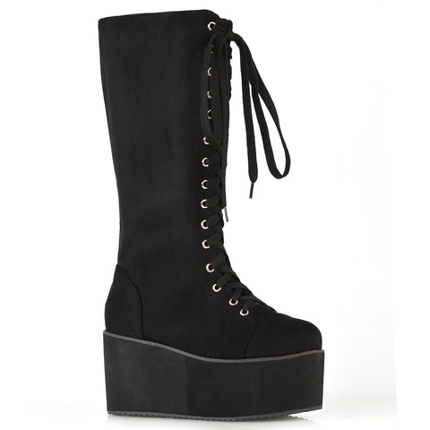 UK 8 | EU 41 | US 10 Black Faux Suede | XY London