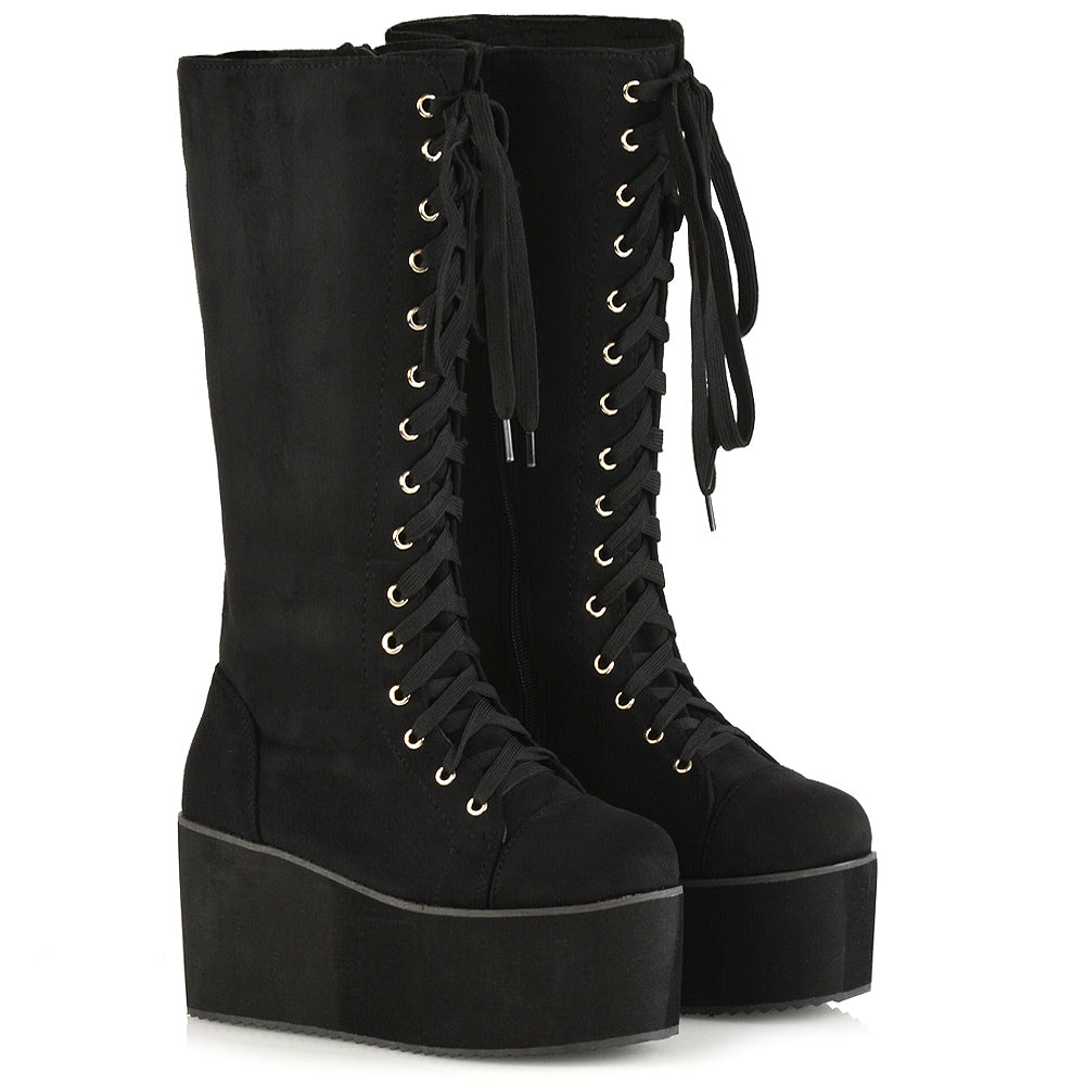 UK 3 | EU 36 | US 5 Black Faux Suede | XY London