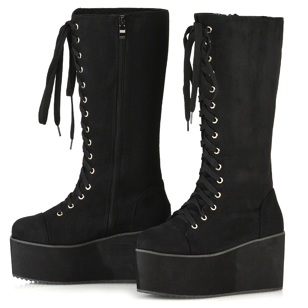 UK 6 | EU 39 | US 8 Black Faux Suede | XY London