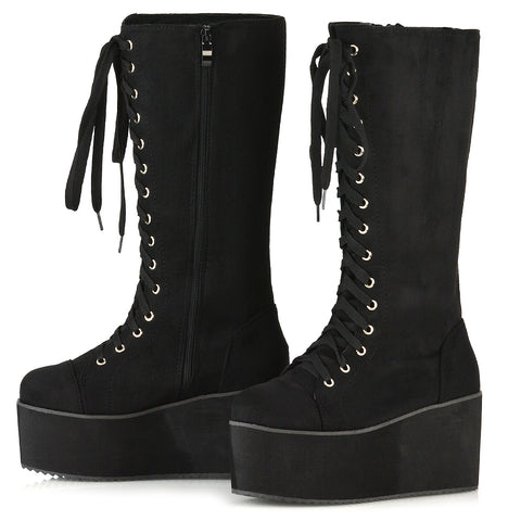 UK 3 | EU 36 | US 5 Black Faux Suede | XY London