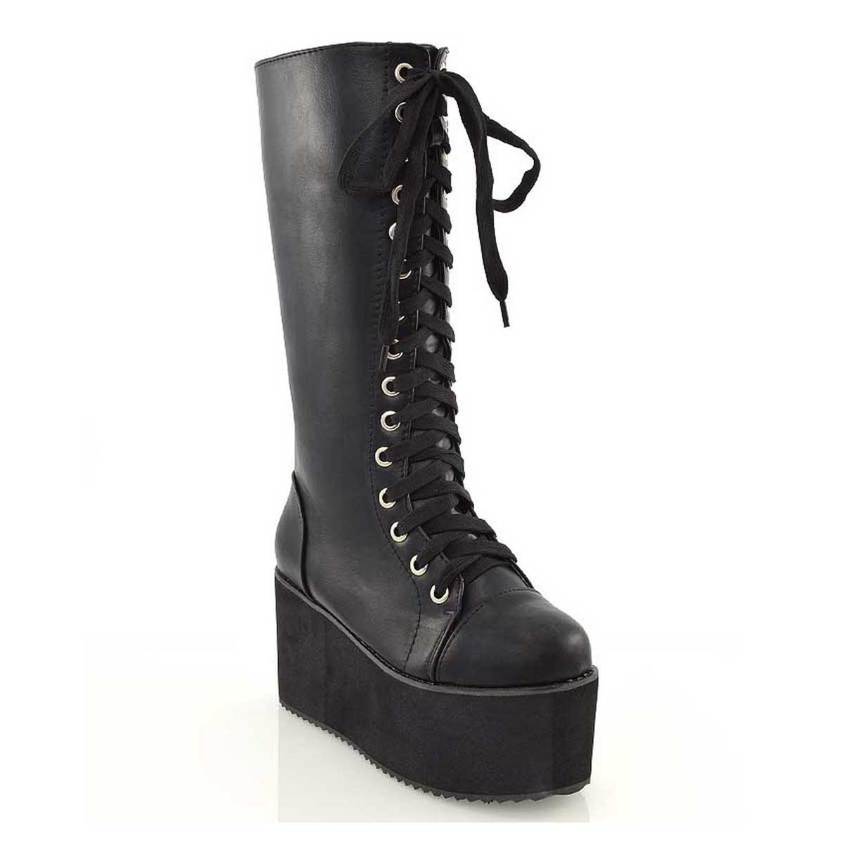 UK 7 | EU 40 | US 9 Black Synthetic Leather | XY London