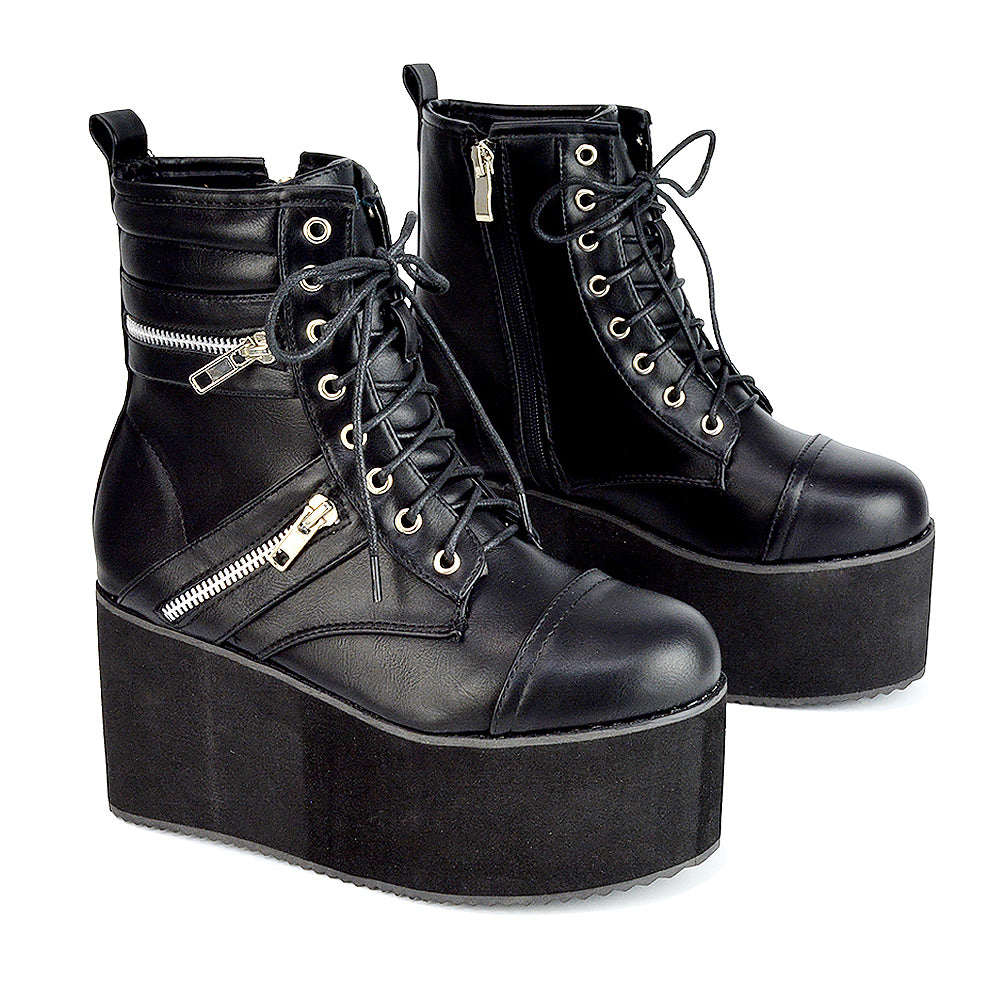 Ofelia wedge lace up bootie deals