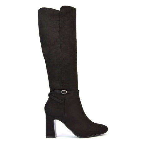 Black Faux Suede UK 6 | EU 39 | US 8 | XY London