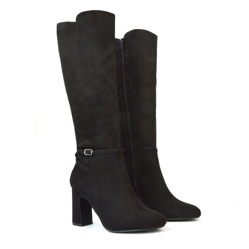 Black Faux Suede UK 6 | EU 39 | US 8 | XY London