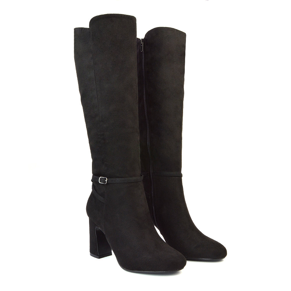 Black Faux Suede UK 6 | EU 39 | US 8 | XY London