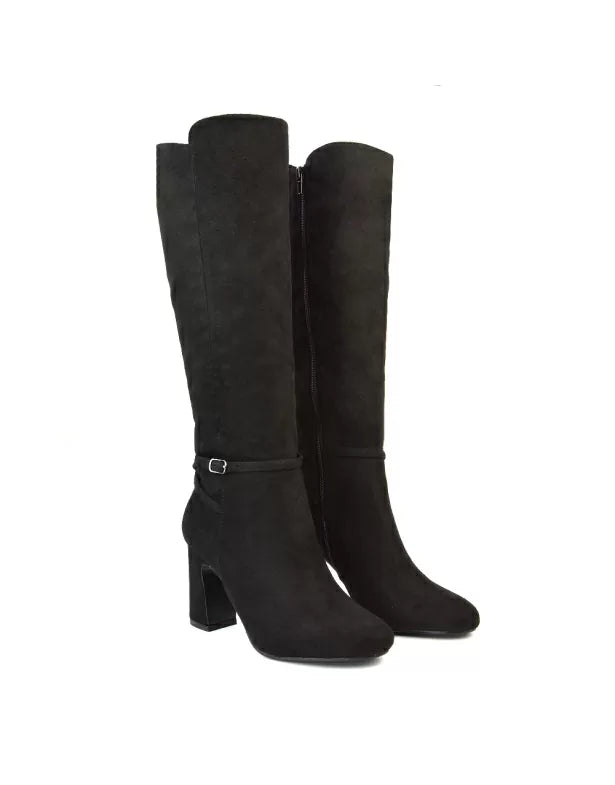 Black Faux Suede UK 3 | EU 36 | US 5 | XY London