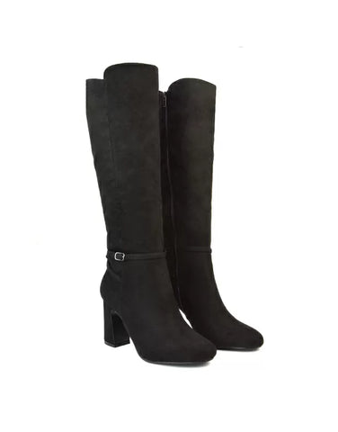 Black Faux Suede UK 3 | EU 36 | US 5 | XY London